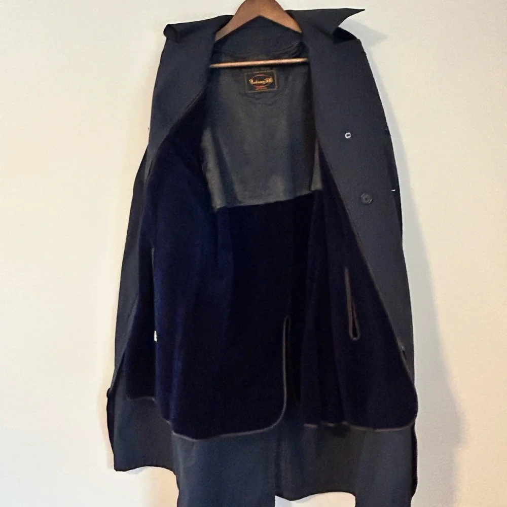 Botany 500 Men’s All-Weather Trench Coat Black Size 36L